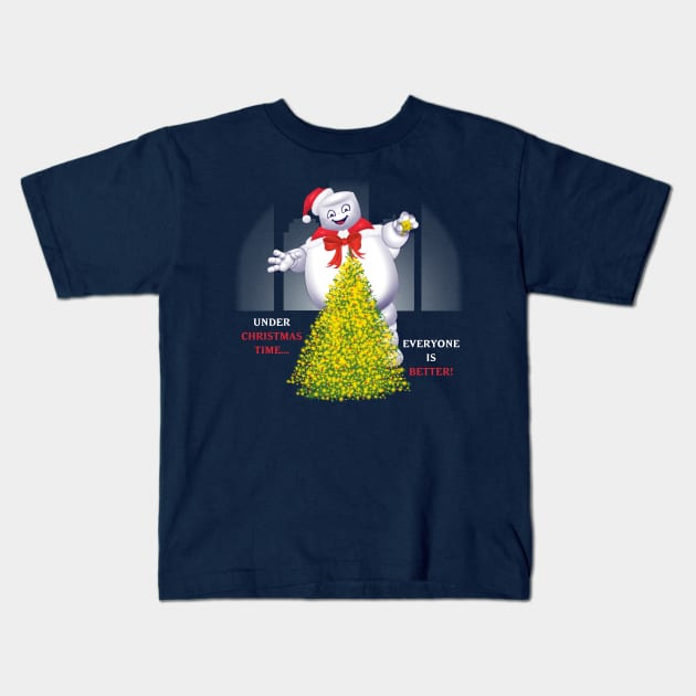 Christmas Staypuft Kids T-Shirt by Fra_Stiller